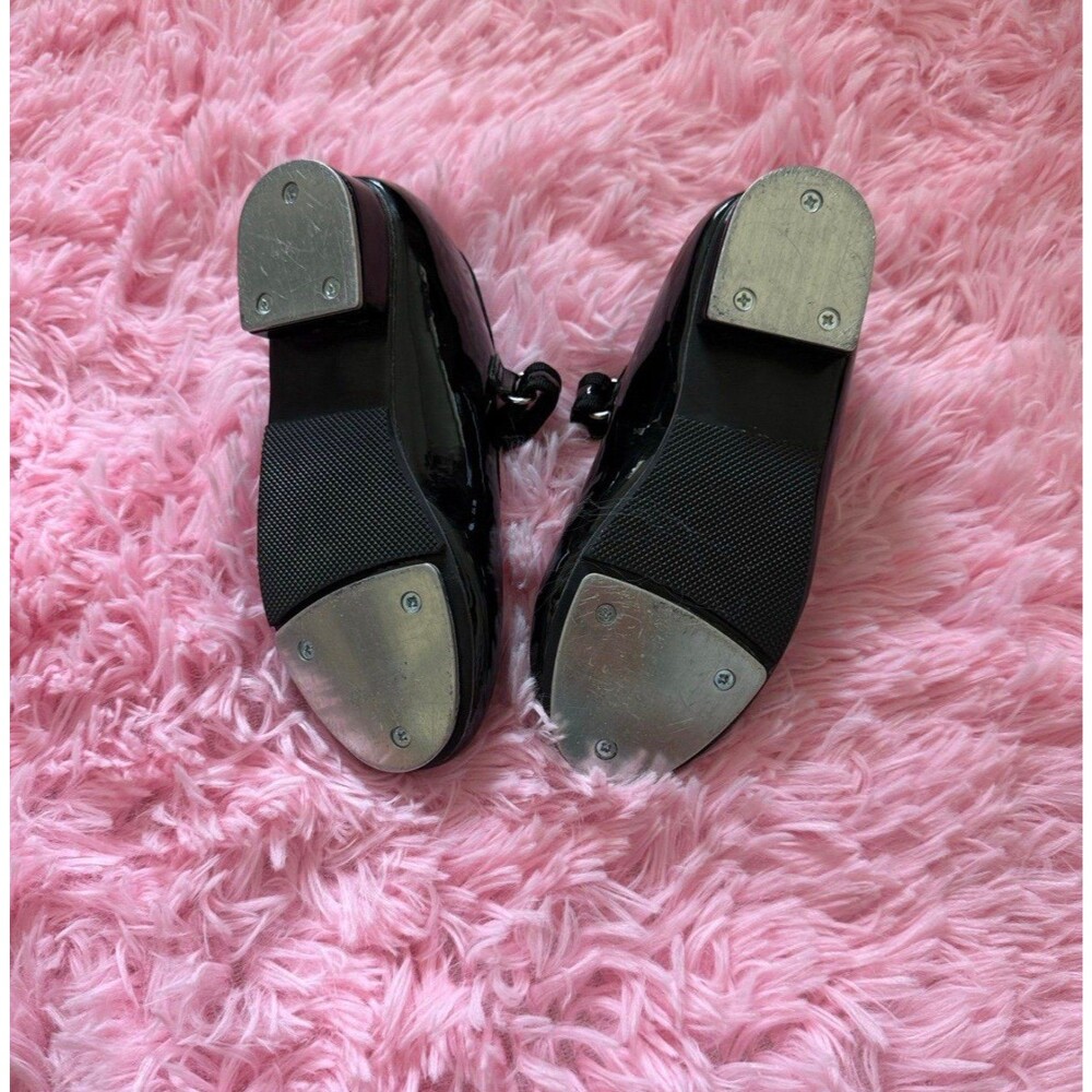 Girls Black Tap Dance Shoes Mary Jane
Size 12c